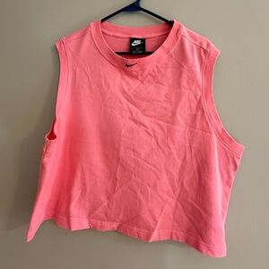 Nike Orange Muscle Tee Crop Top